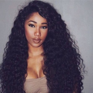 360 Lace Wigs 180% Density Full Lace Human Hair Wigs 7A Brazilian Hair Deep Wave Human Hair Wigs