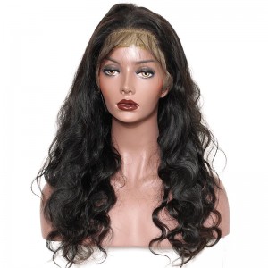 Brazilian Virgin Hair Lace Front Human Hair Wigs Weavy Natural Color can be dyed and Bleached