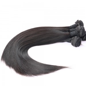 Brazilian Virgin Hair Silky Straight Human Hair Weaves 3 Bundles Natural Color can be dyed and bleached
