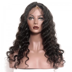 Lace Front Human Hair Wigs Loose Wave Brazilian Human Hair Wigs Natural Color
