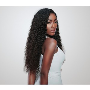 360 Lace Frontal Wigs Kinky Curly 180% Density 360 Lace Wigs Pre-Plucked Natural Hair Line - UUHair