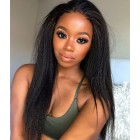 Kinky Straight 360 Lace Wigs Pre-plucked with Baby Hair Glueless Lace Frontal Wig 150% Density