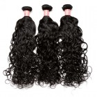 Indian Virgin Hair Water Wave Human Hair Weaves 3 Bundles Natural Color can be dyed and bleached