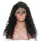 Pre-Plucked Natural Hair Line 360 Lace Wigs Deep Wave 180% Density Wigs for Black Women Bleached Knots- UUHair