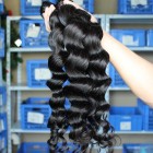 European Virgin Hair Loose Wave Hair Weaves 3 Bundles Natural Color 