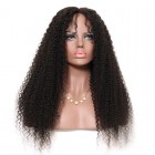Brazilian Lace Wigs Kinky Curly Pre-Plucked Natural Hair Line 150% Density Wigs Lace Front Ponytail Wigs 