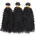 Brazilian Virgin Hair Human Hair Weave Bundles Kinky Curly Natural Color can be dyed and bleached