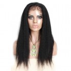Bleached Knots Pre-Plucked Natural Hair Line 360 Lace Wigs 150% Density Kinky Straight - UUHair