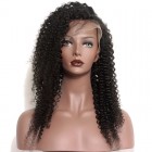 Chinese Virgin Remy Full Lace Wigs Natural Color Deep Spanish Wave100% Human Virgin Hair