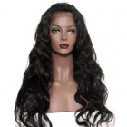 Lace Front Human Hair Wigs Indian Virgin Hair Body Wave Natural Color Brazilian Lace Wigs