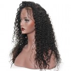 Pre-Plucked Natural Hair Line 360 Lace Wigs Brazilian Curl 180% Density Bleached Knots - UUHair