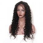 Pre-Plucked Natural Hair Line 360 Lace Wigs 150% Density Brazilian Hair Loose Curly Human Hair Wigs Bleached Knots - UUHair