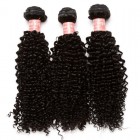 Indian Virgin Hair Kinky Curly Human Hair Weaves 3 Bundles Natural Color can be dyed and bleached