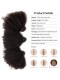 Mongolian Afro Kinky Curly Human Hair Weaves 4-5 Bundles Natural Color can be dyed and bleached