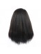 Brazilian Lace Wigs 200% Density Brazilian Virgin Human Hair Kinky Straight Lace Closure Wigs