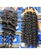 Indian Virgin Hair Deep Wave Free Part Lace Closure with 3pcs Weaves