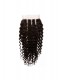 Brazilian Virgin Human Hair Kinky Curly Lace Closure with 3pcs Hair Weaves