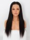 6" Parting Fake Scalp Wig Silk/Yaki Straight Lace Front Human Hair Wigs 150 Density