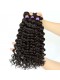 Brazilian Virgin Hair Deep Wave Human Hair Weaves 3 Bundles Natural Color can be dyed and bleached