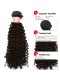 Brazilian Virgin Human Kinky Curly Wave Wave Hair Extensions 3 Bundles with 1 Frontal closure Natural Color Dyeable