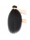 Brazilian Virgin Human Kinky Straight Hair Extensions 3 Bundles with 1 closure Natural Color Dyeable