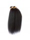 Indian Virgin Hair Kinky Straight Human Hair Weaves 3 Bundles Natural Color can be dyed and bleached