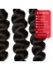 Brazilian Virgin Human Hair Extensions Loose Wave 3 Bundles with 1 closure Natural Color Dyeable
