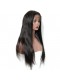 Pre-Plucked Natural Hair Line 360 Lace Wigs Silky Straight 180% Density Malaysian Hair Can be Dyed & Bleached
