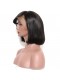 Lace Front Human Hair Wigs Bob Wig with Bang Natural Hair Style Human Hair Wigs 150% Density Wigs No  Shedding