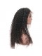 Full Lace Human Hair Wigs Deep Curly 100% Human Virgin Hair Natural Black Color 