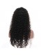 Brazilian Full Lace Wigs Loose Curly 100% Human Virgin Hair Natural Black Color Bleached Knots