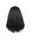 Full Lace Human Hair Wigs For Black Women Brazilian Virgin Hair Kinky Straight Natural Color