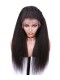 Kinky Straight 13x6 Lace Front Human Hair Wigs 150% Density Brazilian Virgin Hair Glueless Lace Front  Wigs