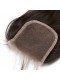 Middle Part Lace Closure 4*4 Brazilian Virgin Hair Natural Black Color Straight Can be Dyed UU hair