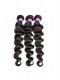 Peruvian Virgin Hair Loose Wave 4X4inches Three Part Silk Base Closure with 3pcs Weaves 